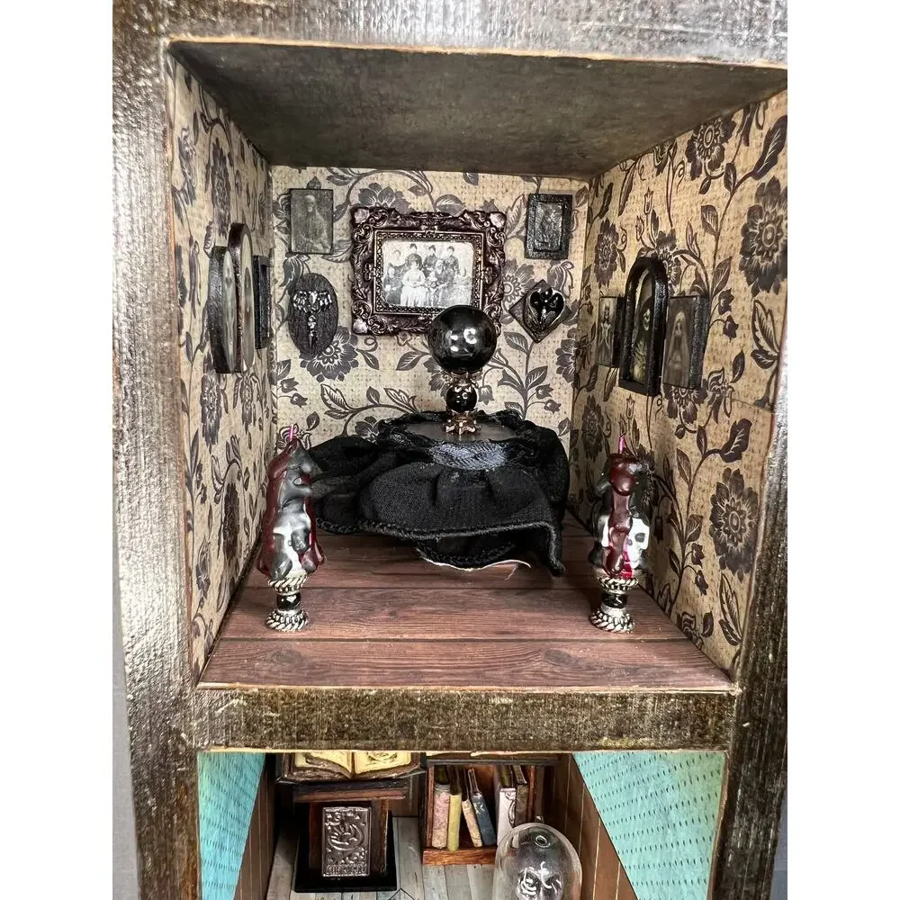 Handmade Book Nook Diorama Occult Witchy